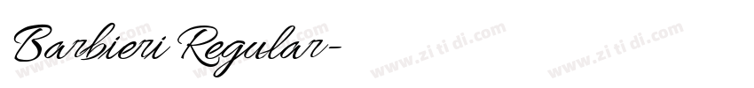 Barbieri Regular字体转换